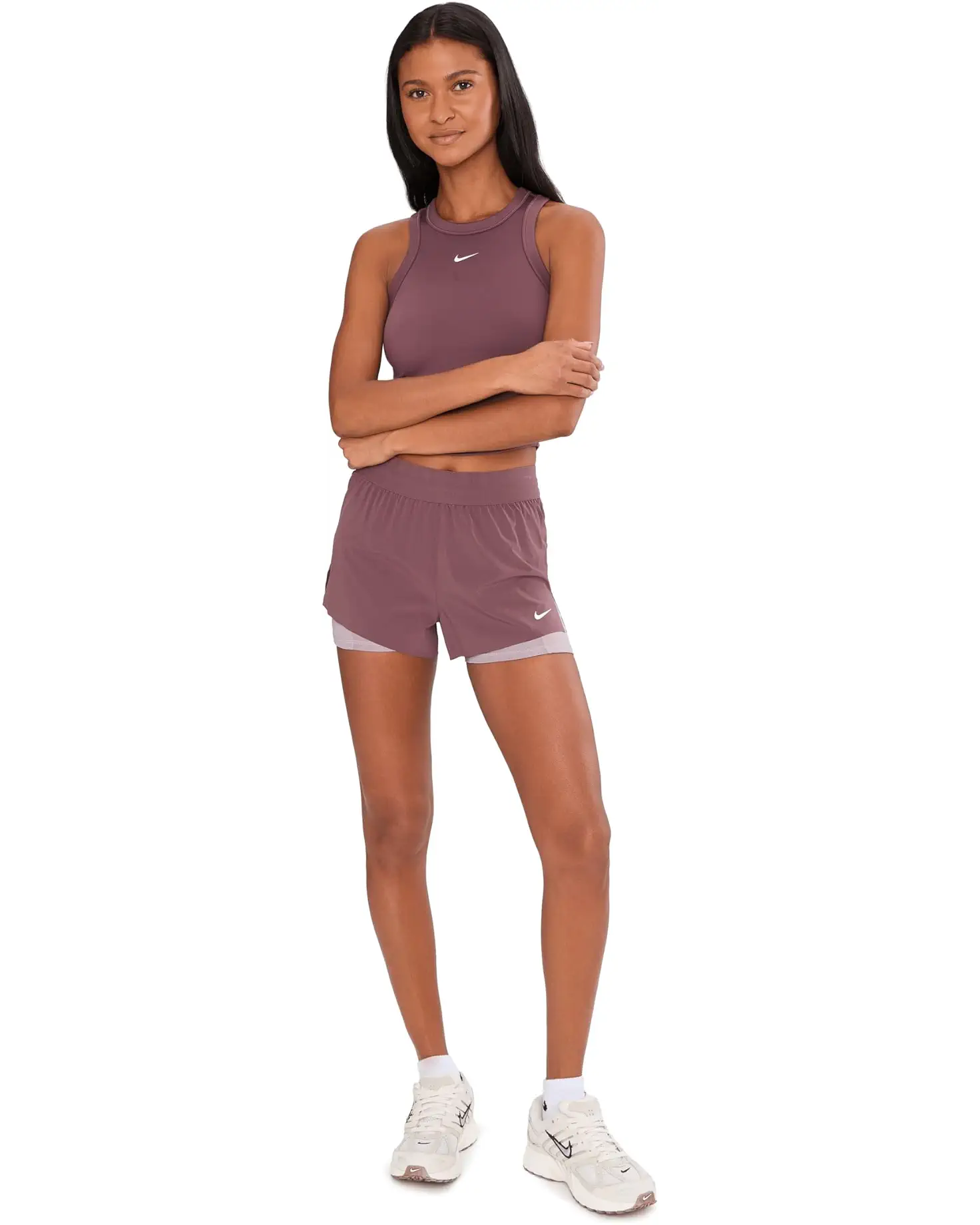 Nike Swift Dri-FIT Mid-Rise 2-in-1 Running Shorts Tattoo