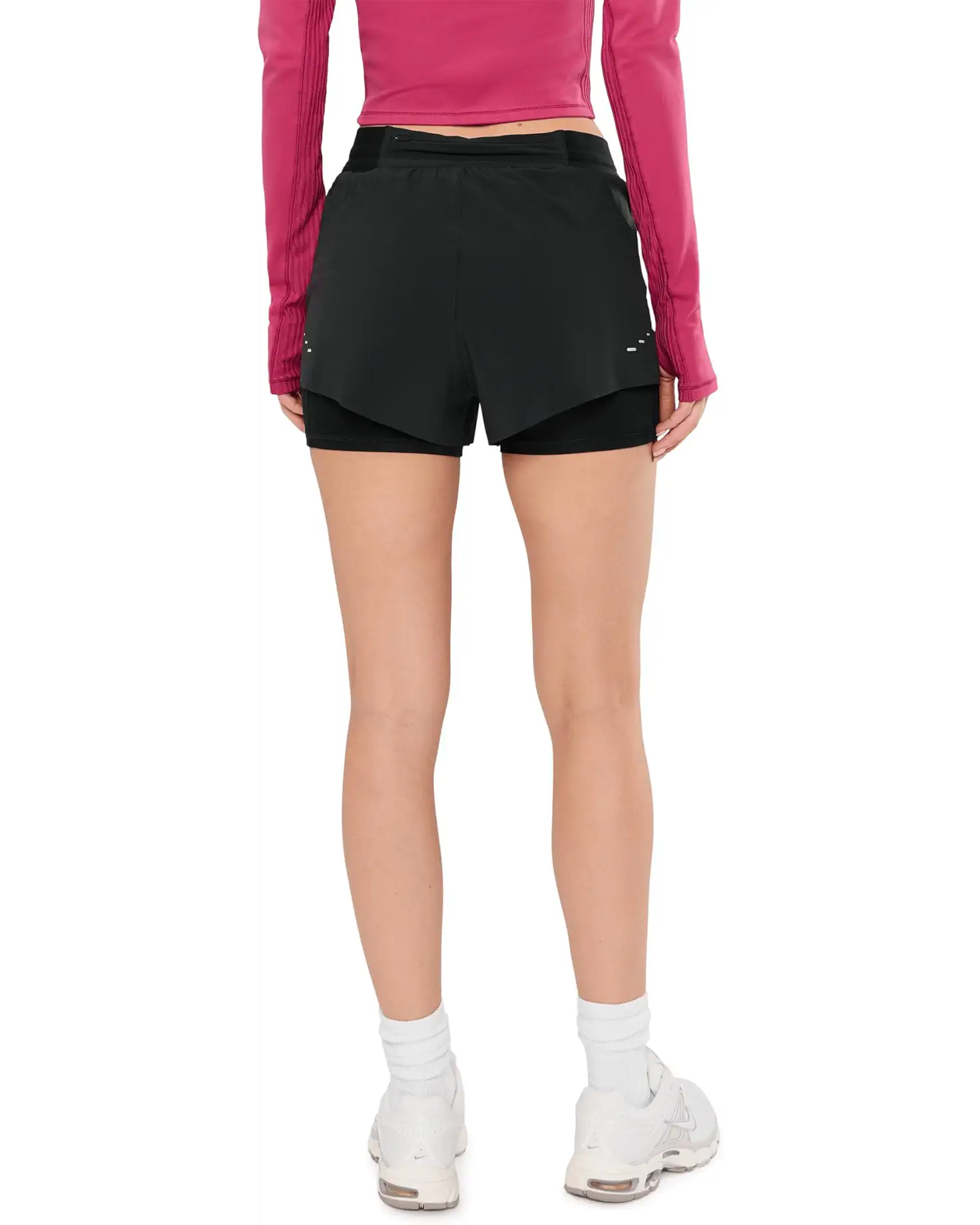 Nike Swift Dri-FIT Mid-Rise 2-in-1 Running Shorts Black