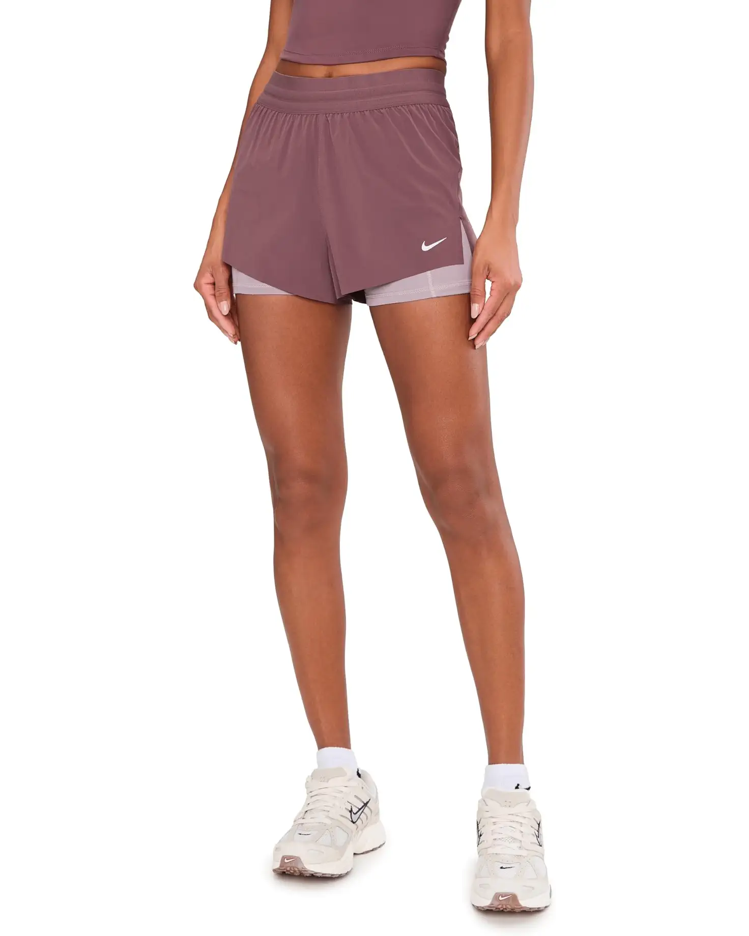 Nike Swift Dri-FIT Mid-Rise 2-in-1 Running Shorts Tattoo