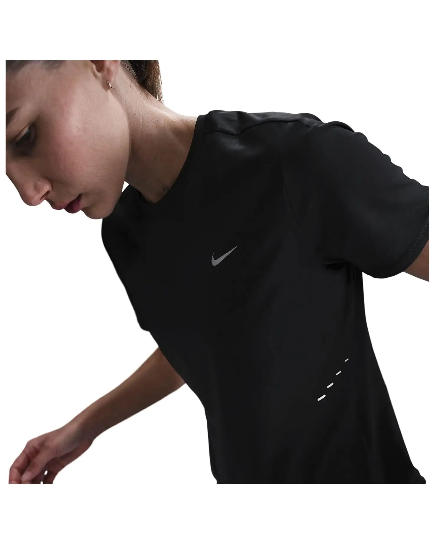 Nike Swift Dri-FIT Short Sleeve Running Top Black