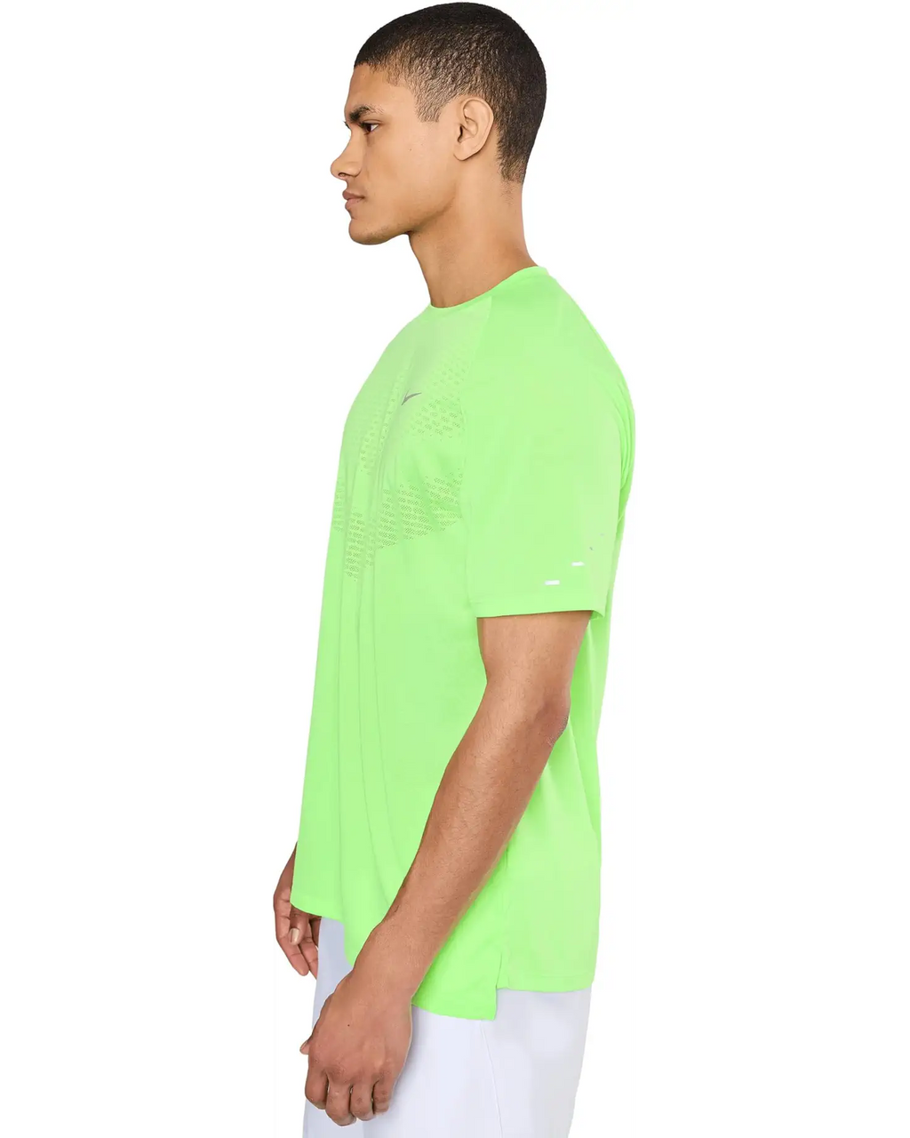 Nike Stride Dri-FIT Adv Short Sleeve Running Top Lime Blast