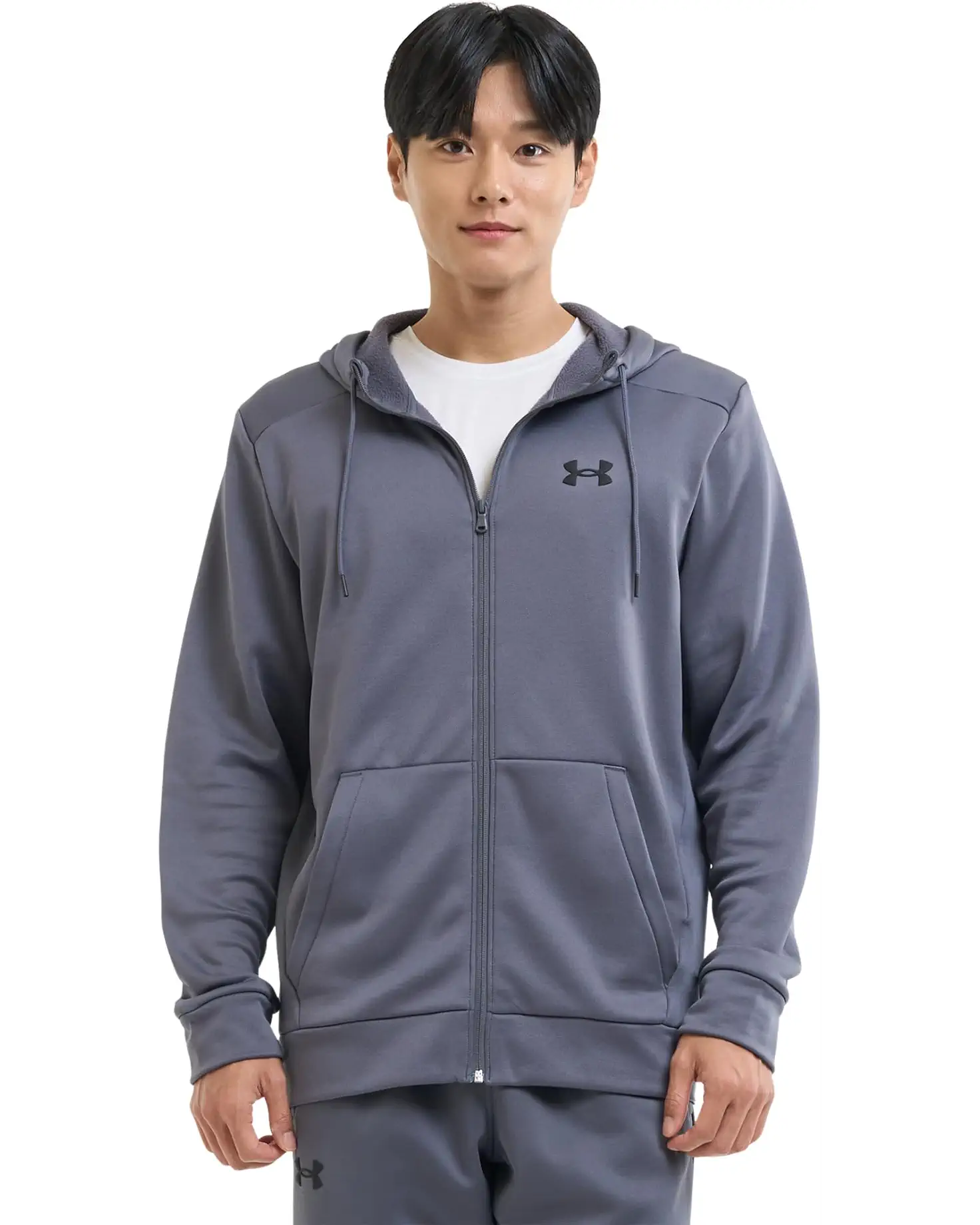 UA Armour Fleece Full Zip Hoodie Castlerock
