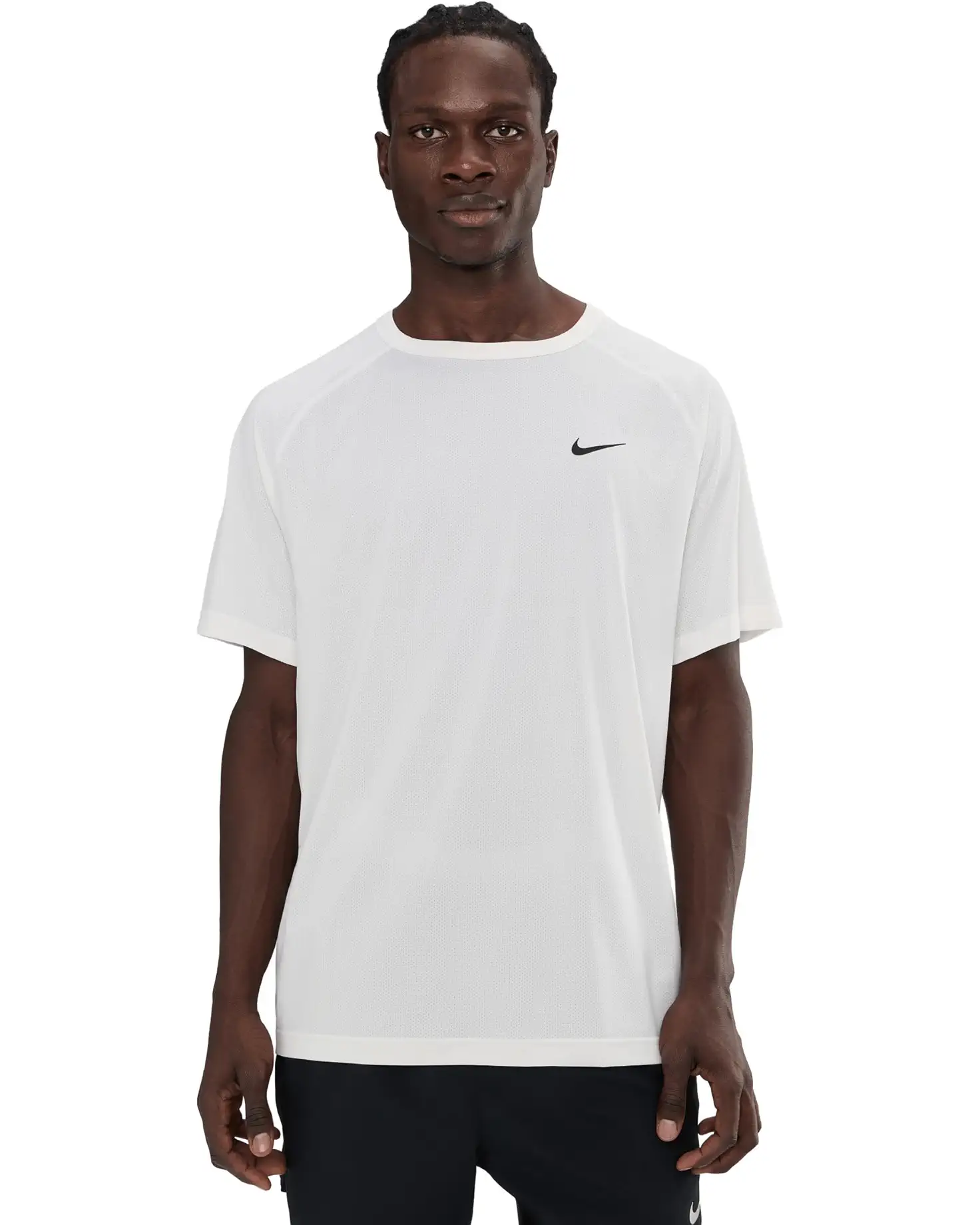 Nike Ready Dri-FIT Short Sleeve Fitness Top White