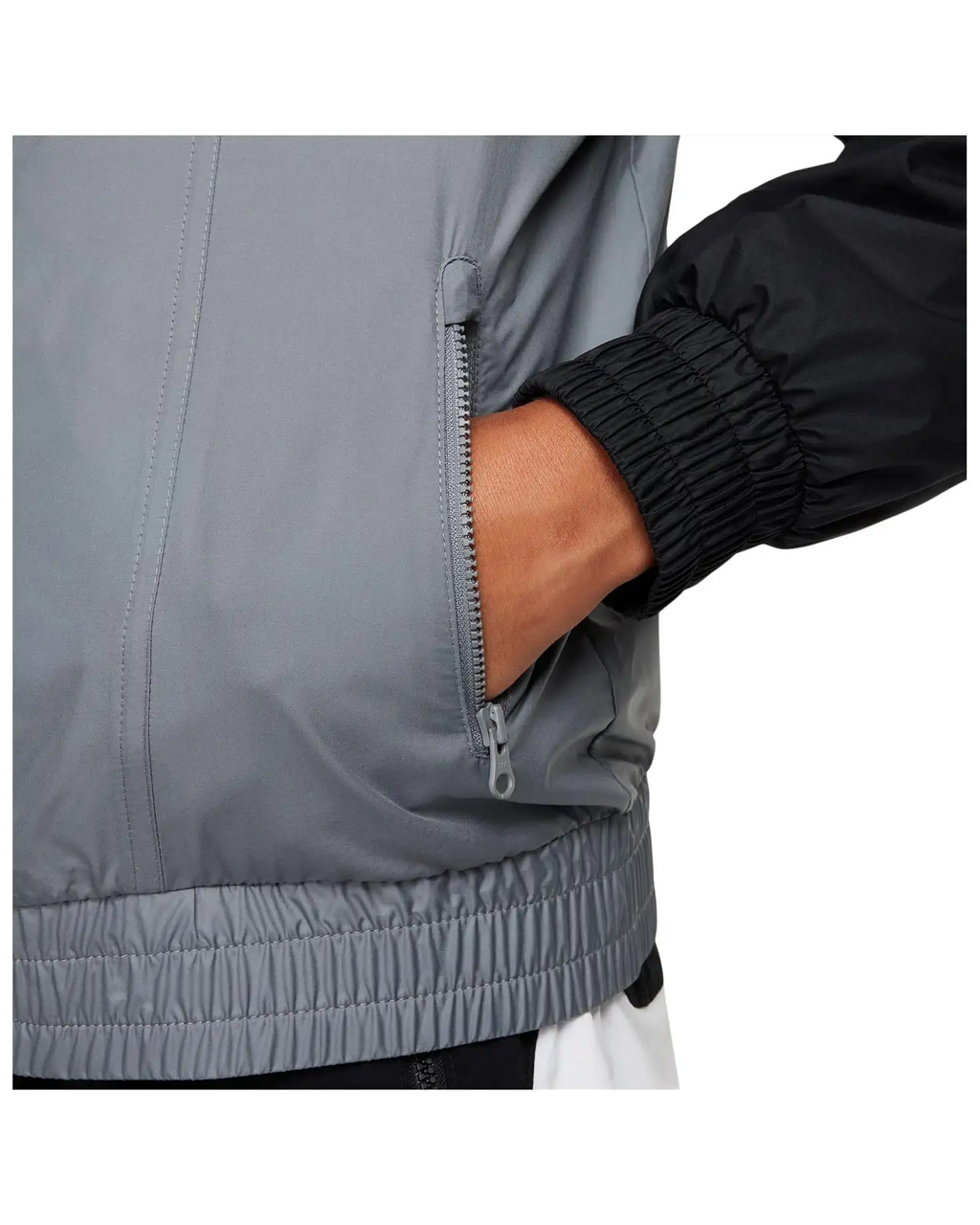 Nike Sportswear Windrunner Hooded Repel Jacket (Big Kid) White/Smoke Grey