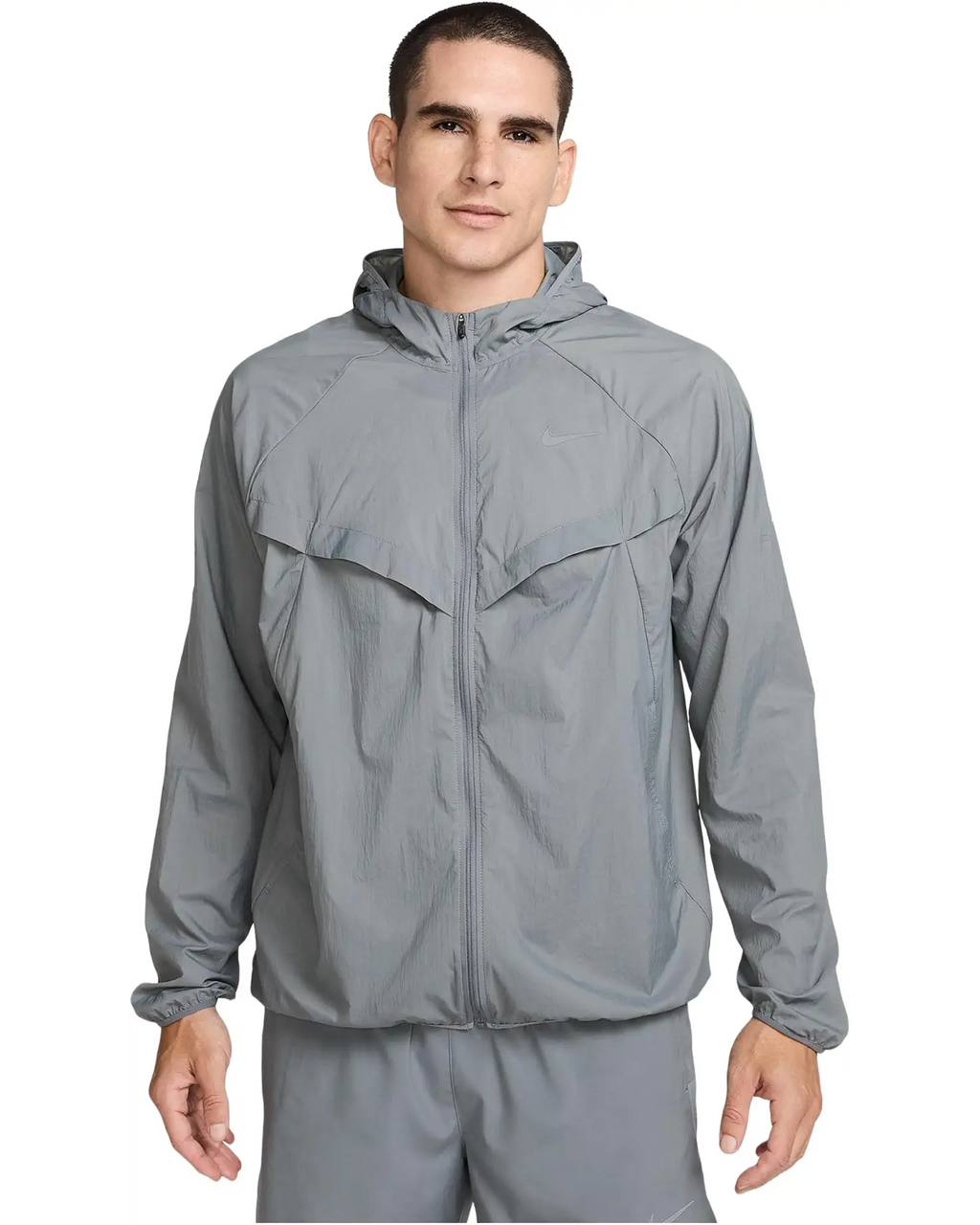 Nike Stride Repel UV Running Jacket Smoke Grey