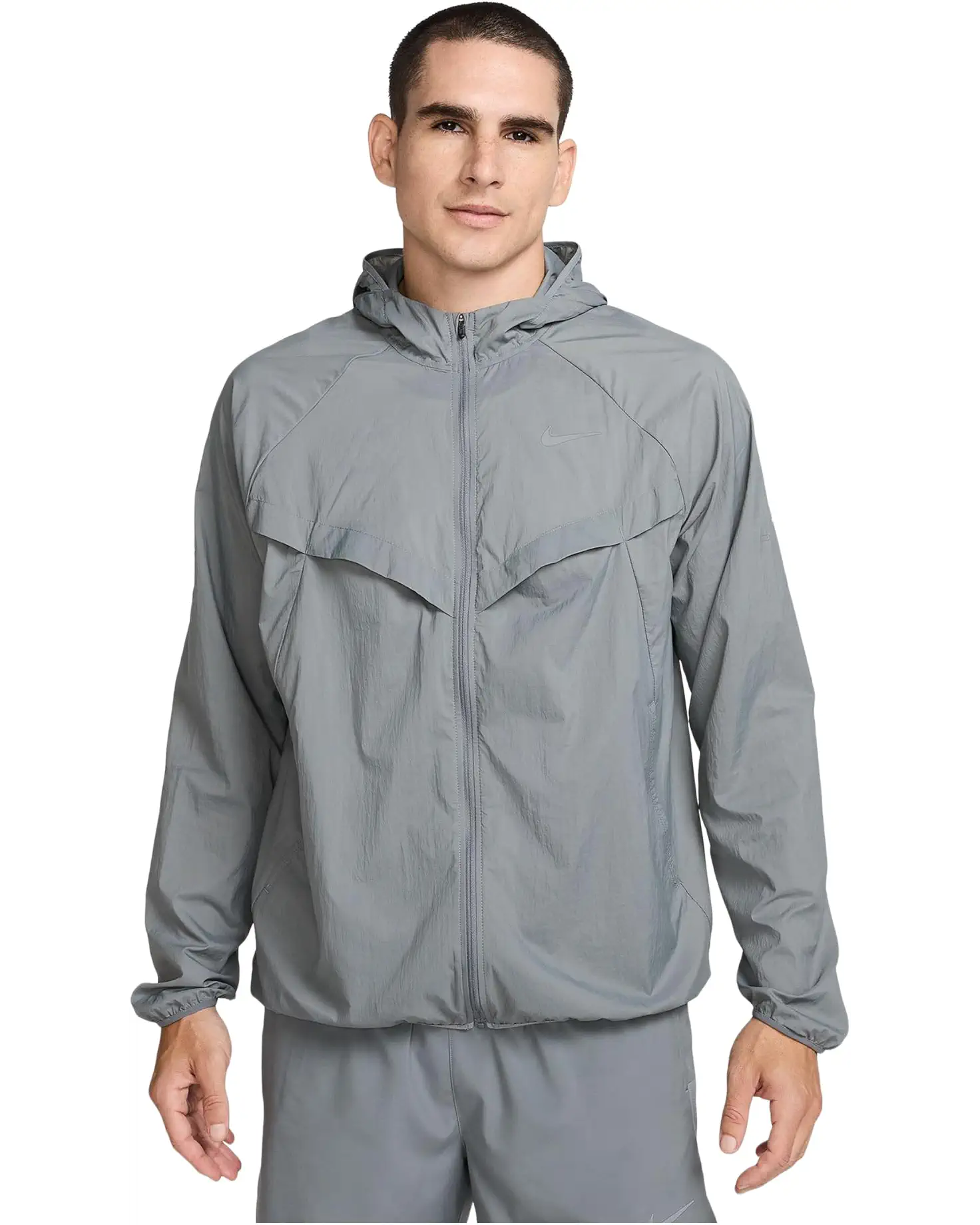 Nike Stride Repel UV Running Jacket Smoke Grey