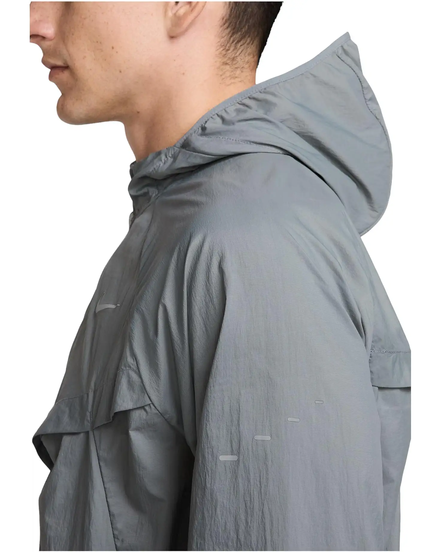 Nike Stride Repel UV Running Jacket Smoke Grey