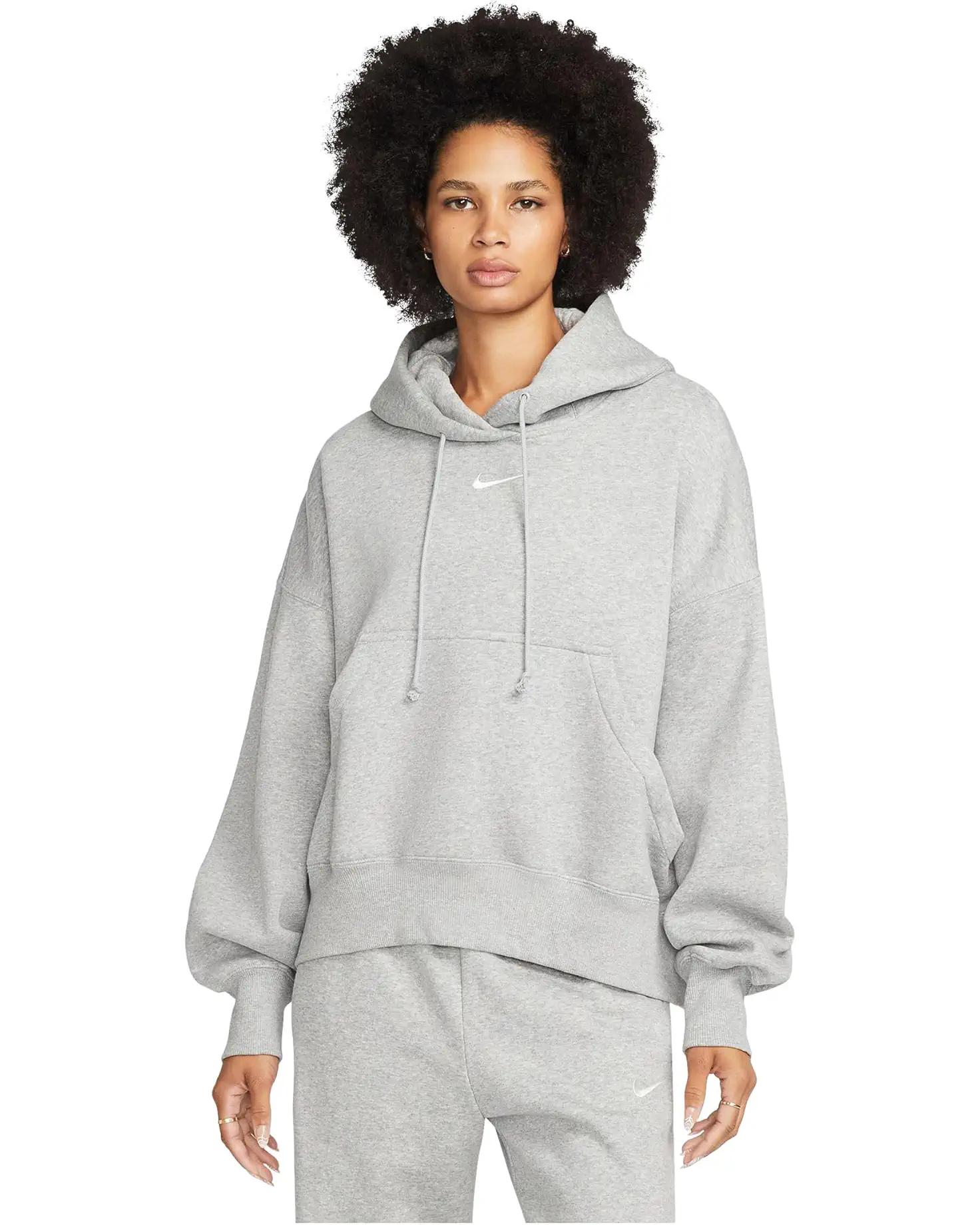 Nike Sportswear Phoenix Fleece Over-Oversized Pullover Hoodie Dark Grey Heather