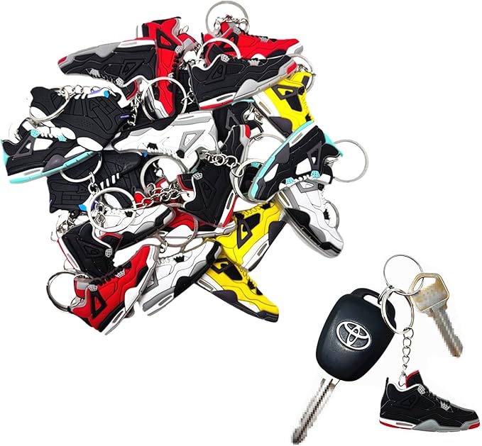 TSY TOOL 30 Pcs of Random Mini Retro Sneaker Keychains